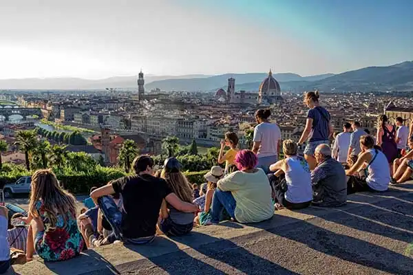Piazzale Michelangelo en Florencia Piazzale Michelangelo en Florencia